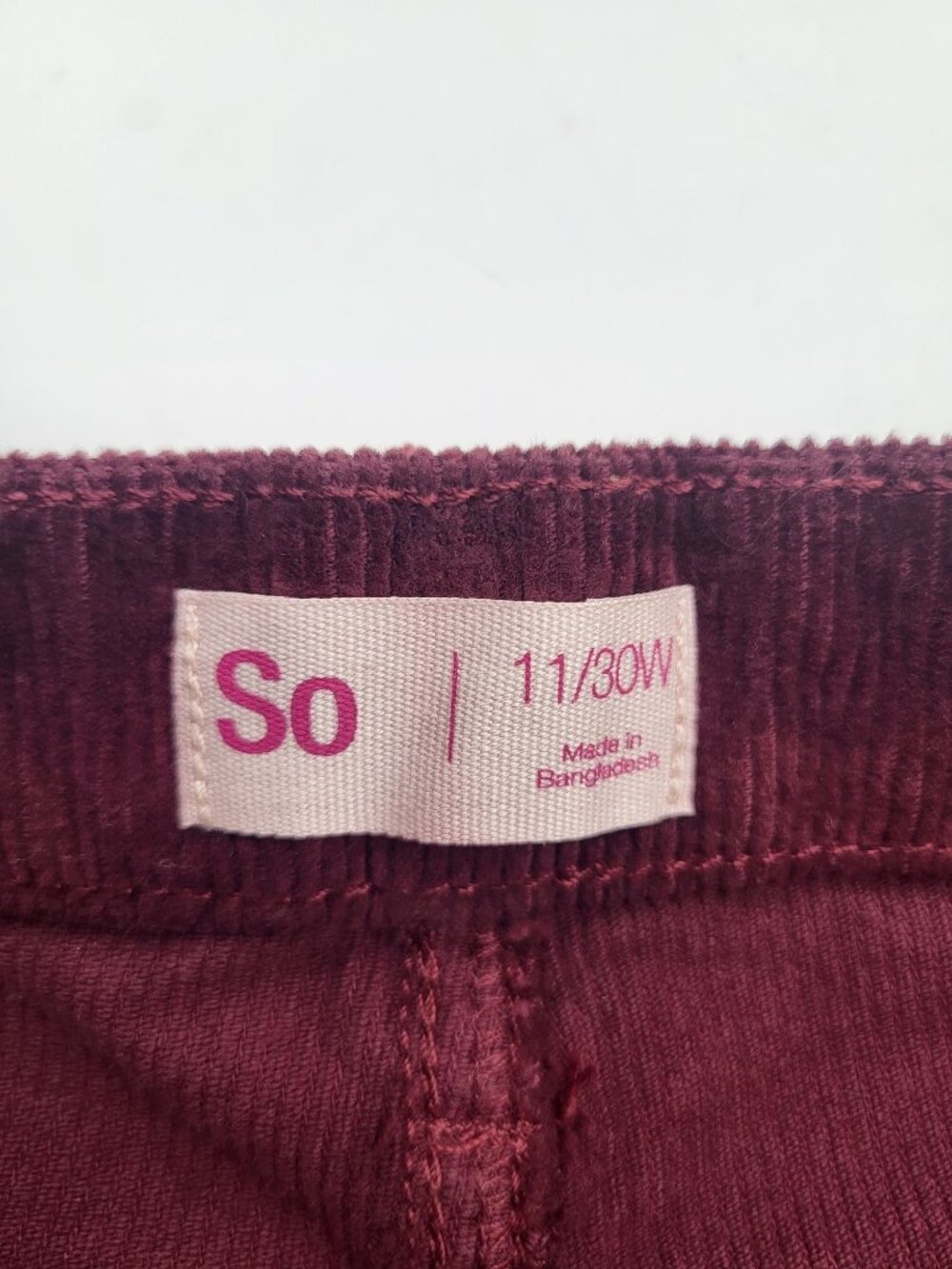 So Kohl's Junior Women's SZ 11 Corduroy Mini Skirt y2k clueless grunge Full Zip - Picture 7 of 8